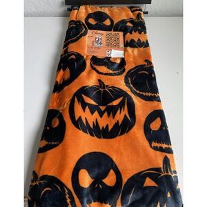 Disney Nightmare Before Christmas 50x70” Throw Blanket Jack O Lantern Halloween
